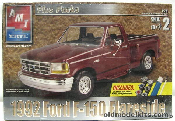 AMT 1/25 1992 Ford F-150 XLT Flareside Pickup Truck, 31945 plastic model kit